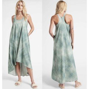 ATHLETA Presidio Printed Dress M Denali LIGHTWEIGHT Commute Work #982686 NWT $98